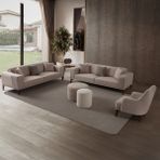 Edsy Home Regnar 3+1 Koltuk Takımı Sütlü Kahve
