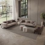 Edsy Home Regnar 3+1 Koltuk Takımı Sütlü Kahverengi