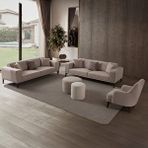 Edsy Home Regnar 3+3+1 Koltuk Takımı Sütlü Kahve Antrasit