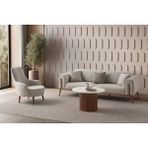 Edsy Home Riva 3+1 Koltuk Takımı - Krem