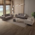 Edsy Home Roma 3+3+1 Koltuk Takımı Kahverengi + Krem