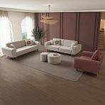 Edsy Home Roma 3+3+1 Koltuk Takımı Krem + Pembe