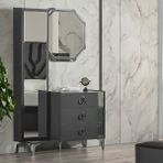 Edsy Home Roma Aynalı Şifonyer - Siyah