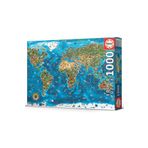Educa 1000 Parça Dünya Harikaları Harita Puzzle