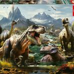 Educa 1000 Parça Puzzle Vahşi Dinozorlar - 19924 - Fierce Dinosaurs