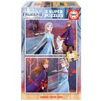 Educa 18085 2x25 Parça Frozen 2 Ahşap Puzzle