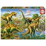 Educa 500 Parça Jurassic Oyun Alanı Puzzle - 19903 - Jurassic Playground