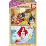 Educa Disney Prensesleri 2x25 Parça Ahşap Puzzle