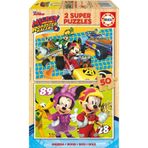 Educa Mickey Mouse 2x50 Parça Ahşap Puzzle