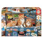 Educa Puzzle 200 Parça Gezici Yavru Kedi 18065