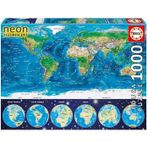 Educa World Map 1000 Parça Puzzle