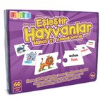 Edukido Hayvanlar EDU-1009 Mukavva Puzzle