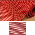 Edükkanım Edukkanim Kaydırmaz Pvc Paspas Z Mat Bal Petek Iç - Dış Tüm Islak Zemin - 120 x 150 cm - Kırmızı