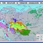 Edulab Türk Dünyası Haritası Kaplamalı