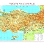 Edulab TÜRKİYE FİZİKİ HARİTASI 78X135 CM