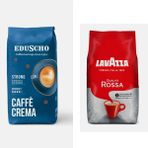 Eduscho Caffè Crema Strong 1 kg /lavazza Qualita Rossa Çekirdek Kahve 1 kg - 2 kg