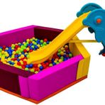 Edutoys 210x210x40 cm Topsuz Altıgen Top Havuzu
