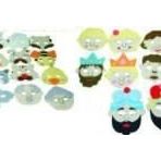 Edutoys 32'li Set İnsan ve Hayvan Figürlü Maskeler