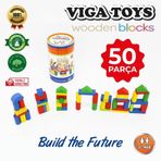 Edutoys 50 Parça Ahşap Bloklar