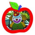 Edutoys 50x45 cm Elma Figürlü Lavabo Aynası