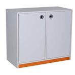 Edutoys Beyaz 2 Kapaklı Dolap
