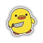 Edward Stickers for Everyone Çıkartma Tavuk Ördek Tutma Bıçağı 3'' Çıkartması Araba Kamyon Tampon Dizüstü Bilgisayar Vinil Pencere Duvar ABD için