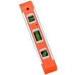 Edward Tools Manyetik Torpido Seviyesi 9" - Hızlı takmak için güçlü mıknatıs seviyesi - Doğru okunması kolay Şişeler - 45°/90°/180° - Alüminyum Darbeye Dayanıklı Çerçeve - Asılı Resimler, Karavan,