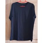 Edwol Beyaz Düz Bisiklet Yaka Erkek Unısex Tişört T-Shirt - XL - Siyah