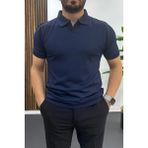 Edwox Erkek Açık Yaka Düz Tişört Lacivert EDW461 - S