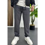 Edwox Erkek Düz Jogger Pantolon Antrasit Edw451