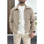 Edwox Erkek Normal Kalıp Ince Mevsimlik Ceket Vizon EDW445 - XL