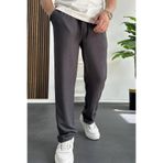 Edwox Erkek Rahat Kalıp Yazlık Pantolon Füme Edw269