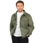 Edwox Erkek Slim Fit Cepli Nubuk Ceket Yeşil Edw081