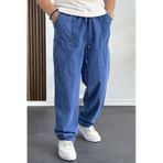 Edwoxmen Erkek Baggy Kalıp Pantolon Mavi Edw130-mavi Mavi