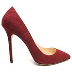 EDZA AUDREY SUET YÜKSEK TOPUKLU STILETTO (40, SARI, medium)