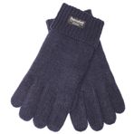 EEM Fashion erkek örgü eldiveni LASSE sıcak Thinsulate astarlı yumuşak yünden yapılmış, lacivert XXL