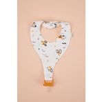 e&f Store Emzik Tutucu Mama Önlüğü - Dozer Desenli %100 Pamuk Kumaş