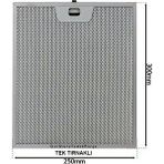 EFC9506X Electrolux Aspiratör Davlumbaz Için Alüminyum Filtresi 250×300 mm Class