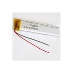 Efcell Lityum Polimer Pil 3.7V 1500mAh Çok Amaçlı Yedek Batarya 752080