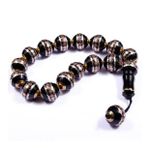 Efe Boy Küre Kesim 16x16 mm Rus Oltusu Pirinç İşleme Sistem Püsküllü Tesbih
