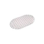 Efe Mark Eko Serisi Banyo - Küvet İçi Kaydırmaz Vantuzlu Oluklu Oval Paspas 63 x 34 cm, Kırmızı