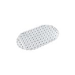 Efe Mark Eko Serisi Banyo - Küvet İçi Kaydırmaz Vantuzlu Oluklu Oval Paspas 63 x 34 cm, Mavi