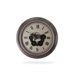 Efe Mark Premium Serisi Antik Eskitme Döner Çarklı Retro Tasarım 60 cm Ev ve Ofis Duvar Saati Roma Rakamlı Vintage Tasar