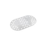 Efe Mark Premium Serisi Banyo - Küvet İçi Kaydırmaz Vantuzlu Ayak Desenli Paspas 66,5 x 36,5 cm, Beyaz