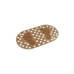 Efe Mark Premium Serisi Banyo - Küvet İçi Kaydırmaz Vantuzlu Ayak Desenli Paspas 66,5 x 36,5 cm, Kahve