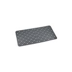 Efe Mark Premium Serisi Banyo - Küvet İçi Kaydırmaz Vantuzlu Oluklu Desenli Diktördgen Paspas 67,5 x 34,5 cm, Gri