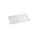 Efe Mark Premium Serisi Banyo - Küvet İçi Kaydırmaz Vantuzlu Oluklu Desenli Diktördgen Paspas 67,5 x 34,5 cm, Şeffaf