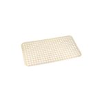 Efe Mark Premium Serisi Banyo - Küvet İçi Kaydırmaz Vantuzlu Yuvarlak Desenli Diktördgen Paspas 66,5 x 36,5 cm, Krem