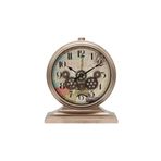Efe Mark Premium Serisi Modern Kadranlı Döner Çarklı 32x28 CM Ev ve Ofis Masa ve Duvar Saati Rakamlı Bronz