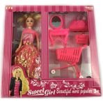 Efe Sweet Girl Gardroplu Oyuncak Bebek